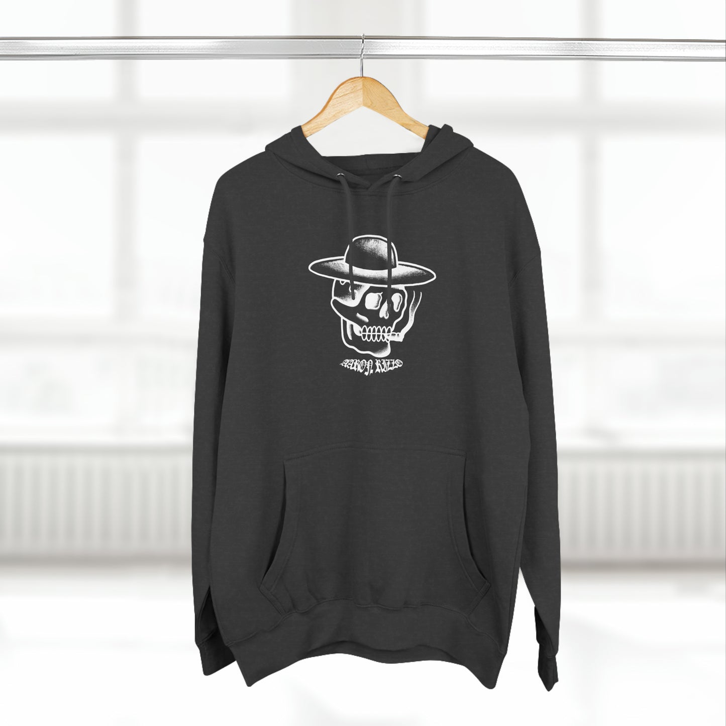 Aaron Rizzo Skull Design Hoodie