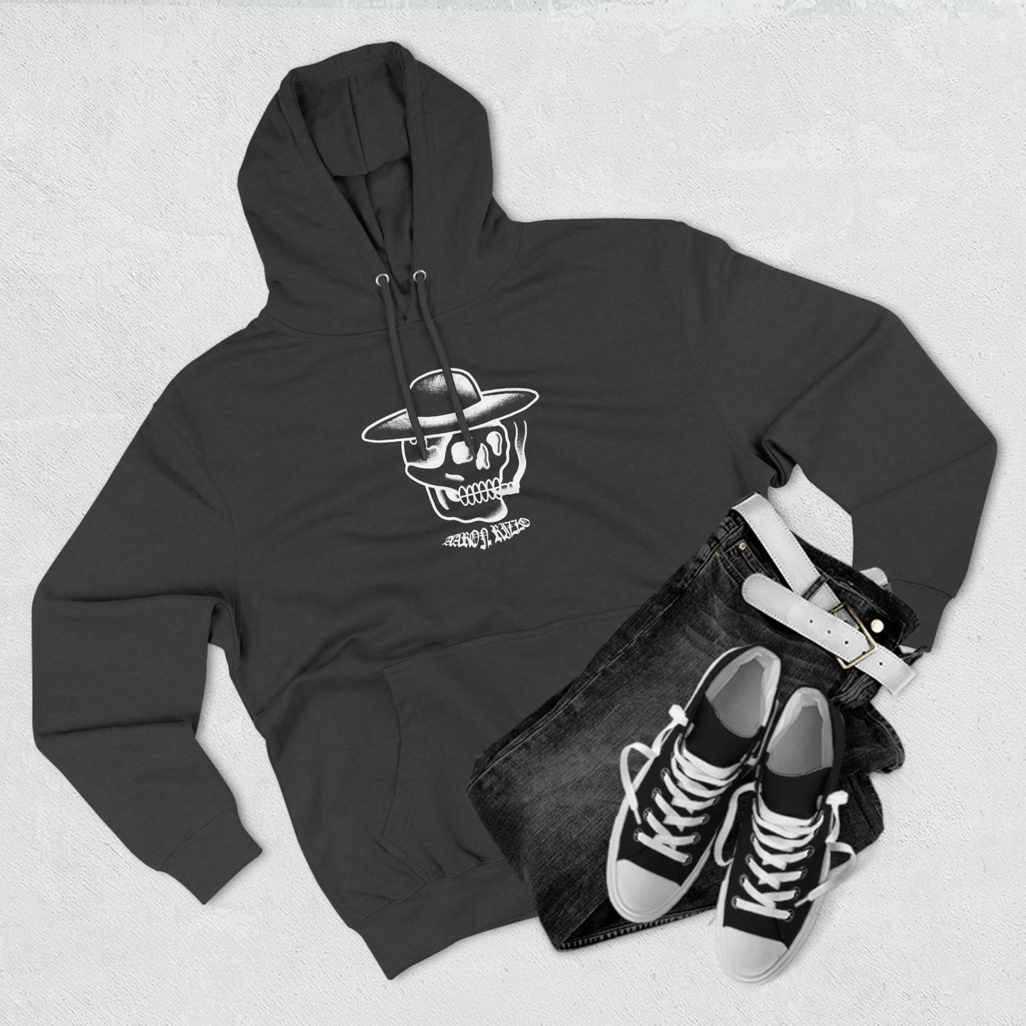 Aaron Rizzo Skull Design Hoodie